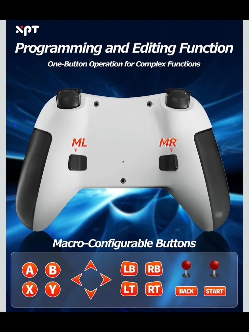 PC Gaming Controller with Bluetooth/2.4G Wireless, Bluetooth Gamepad Game Contro